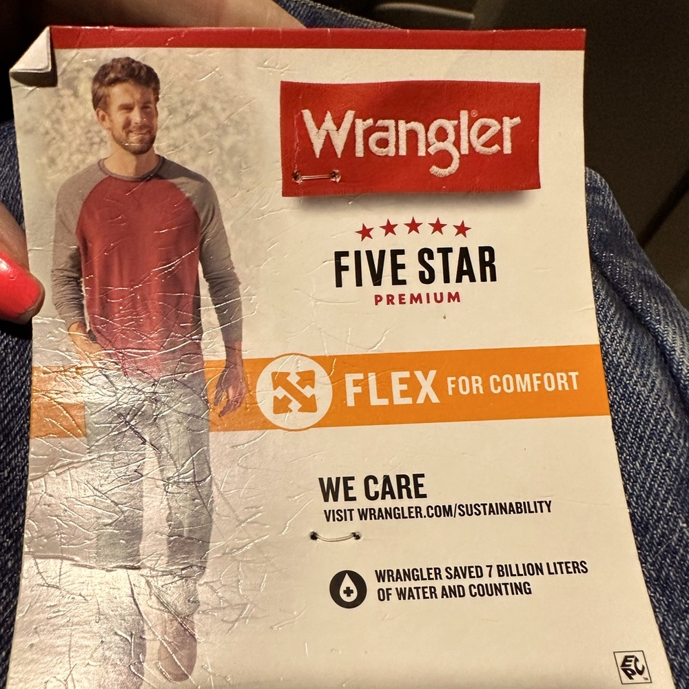 Men’s wrangler 36x34 nwt